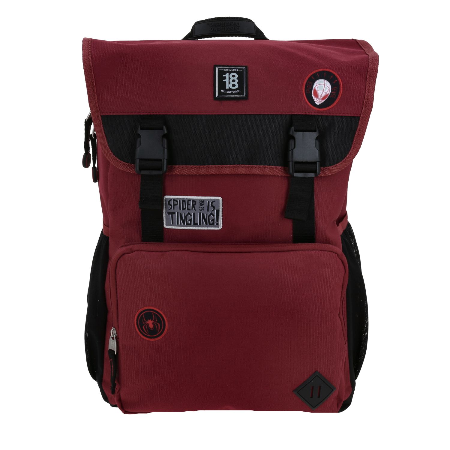 MOCHILA ESCOLAR GRANDE CHENSON MILES MORALES PAIDER ROJO