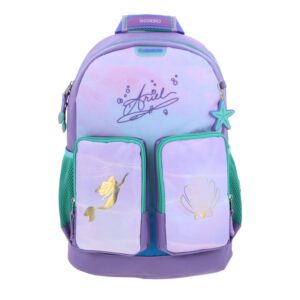 MOCHILA ESCOLAR GRANDE CHENSON DISNEY PRINCESAS DEEPER VIOLETA