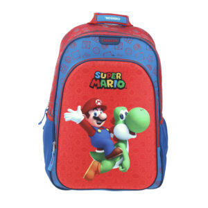 MOCHILA ESCOLAR GRANDE CHENSON MARIO BROS CAPRI