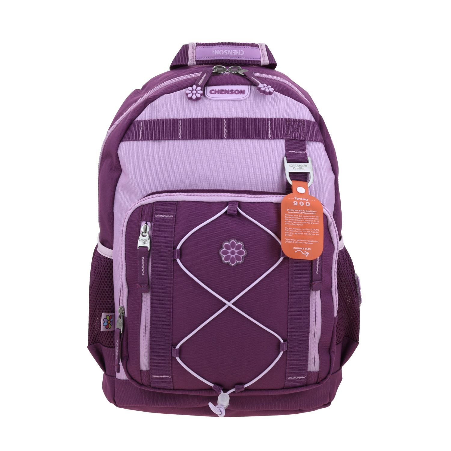 MOCHILA GRANDE ESCOLAR CHENSON HAPPY GIRL MORADO WNDY