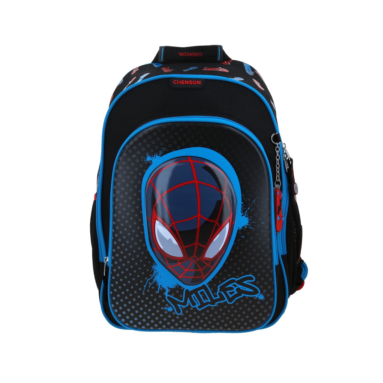 MOCHILA GRANDE ESCOLAR CHENSON SPIDERMAN NEGRO PIMS