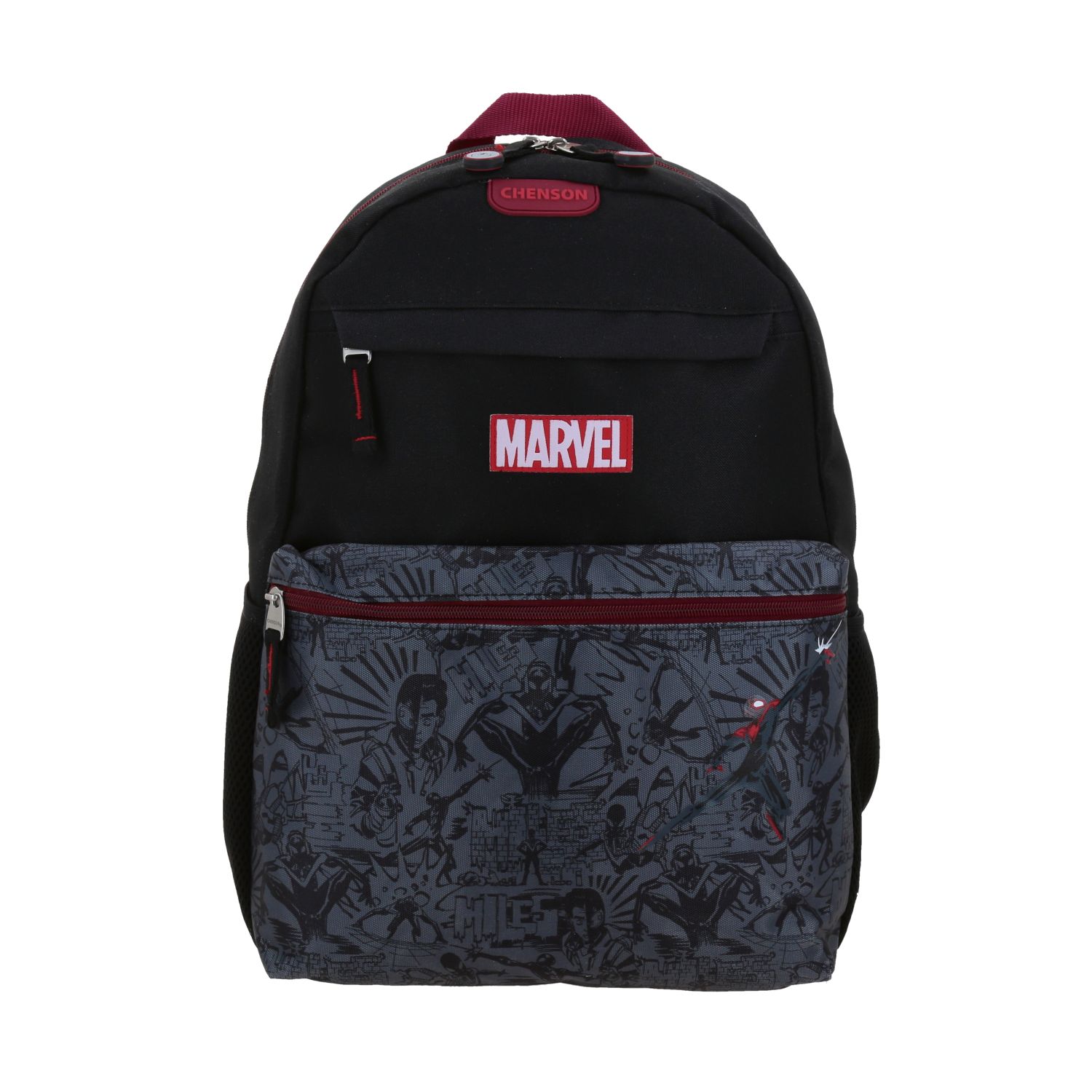 MOCHILA GRANDE ESCOLAR CHENSON SPIDERMAN NEGRO INKI