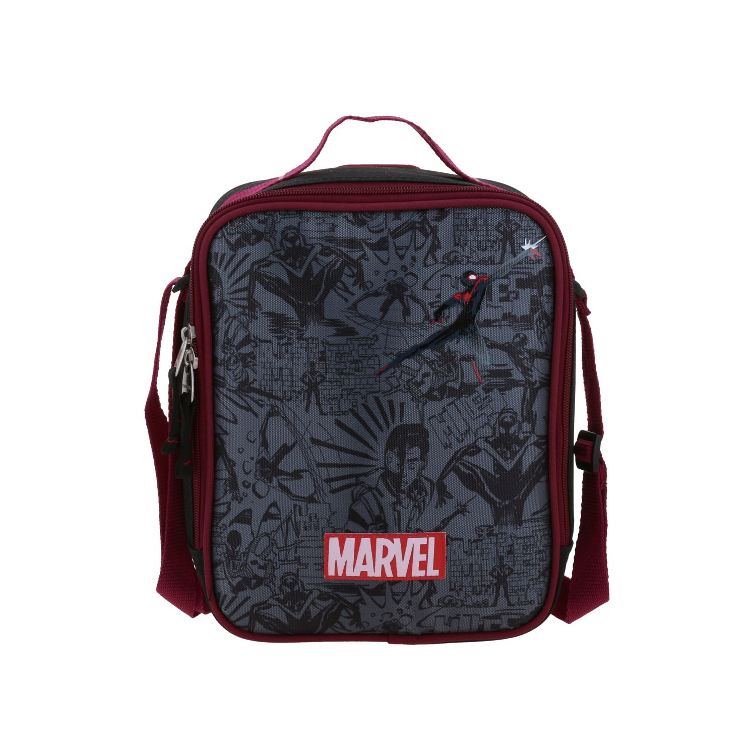 LONCHERA ESCOLAR CHENSON SPIDERMAN NEGRO INKI