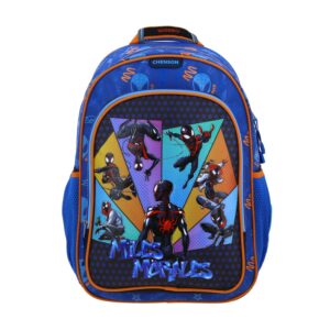 MOCHILA GRANDE ESCOLAR CHENSON SPIDERMAN AZUL LEMI